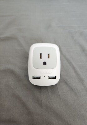 European Travel Plug Adapter, TESSAN International Power Plug with 2 USB, Type C