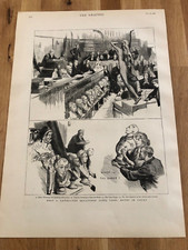 1882 illustrated graphic news print . belt & lawes the sculptors libel case