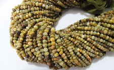 10 strands Reddish Cat's Eye Rondelle Faceted Beads , Size3-4mm 13" Strand
