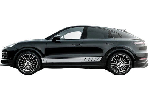 2 PCS Graphic Vinyl Side Stripe Car Sticker For Porsche Cayenne Auto Door Decals - Picture 3 of 10