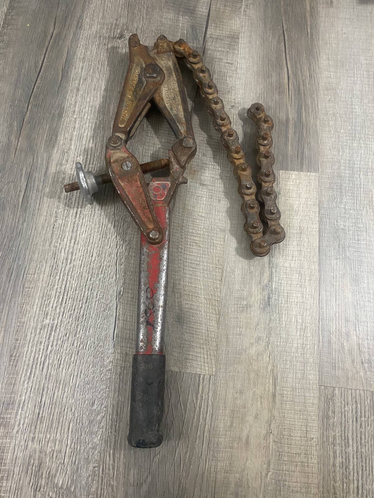 Wheeler Rex Ridgid Cast Iron Ratchet Soil Pipe Chain Cutter Snapper 1.5" to 6” eBay