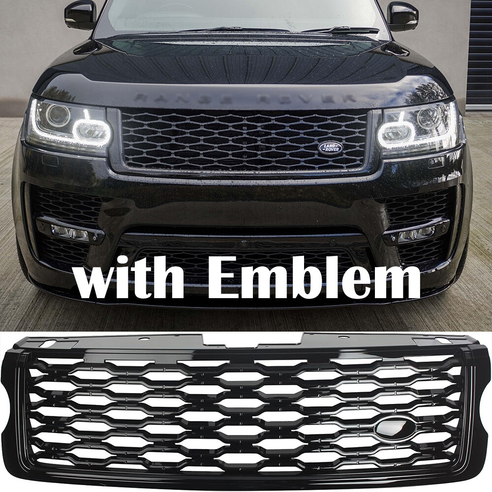 Gloss Black Grille Grill For 2013 2014 2015 2016 2017 Land Rover RangeRover L405