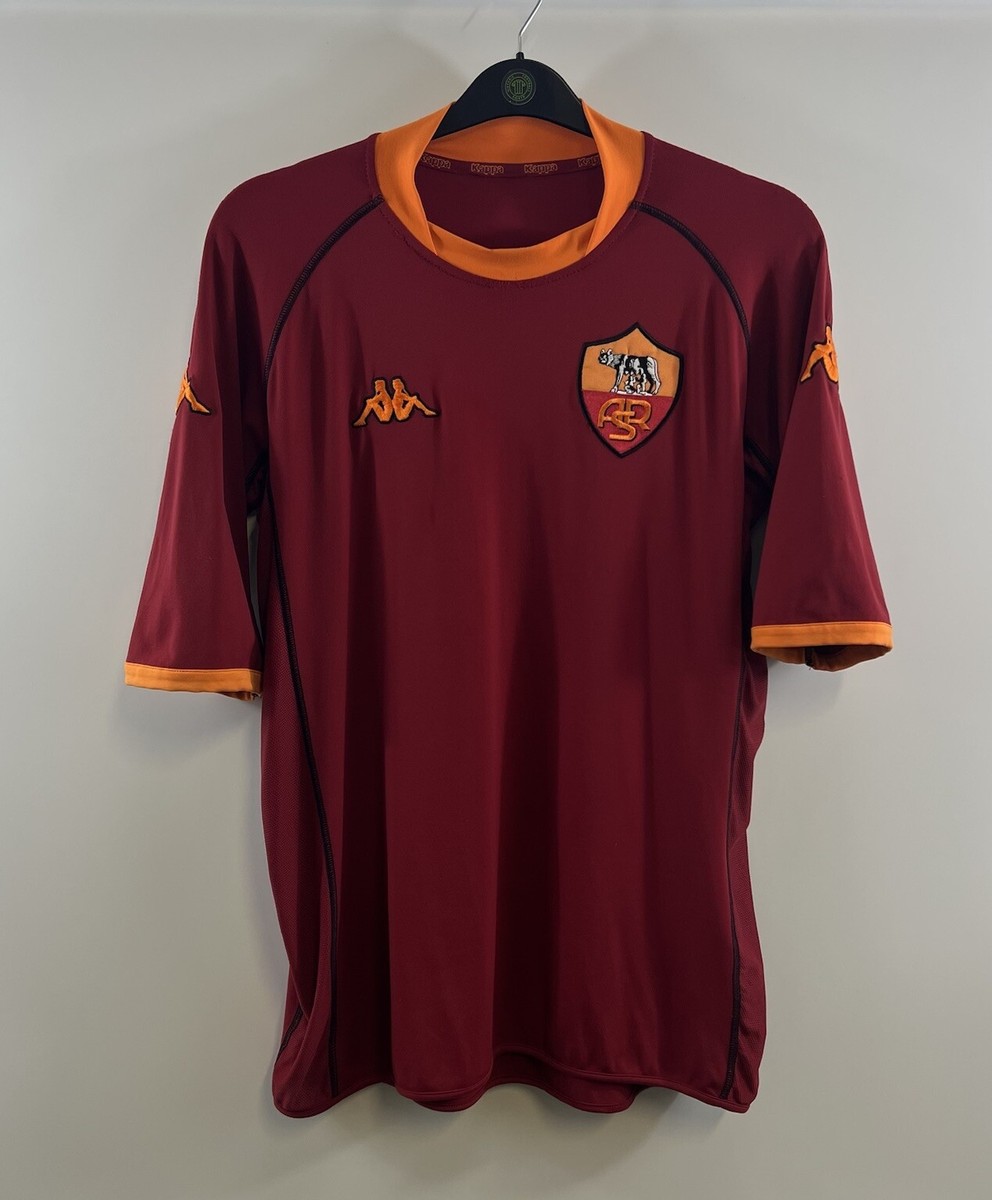 AS Roma Home Football Shirt 2002/03 Adults XXL Kappa B350 | eBay UK