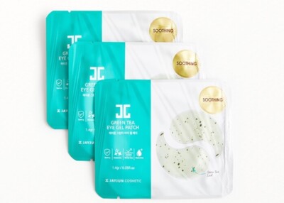 JAYJUN COSMETICSGreen Tea Eye Gel Patch (Set of 3) NEW-Sealed