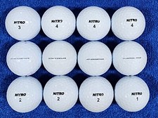4 DOZEN NITRO ASSORTED MIX 48 GOLF BALLS FREE SHIPPING