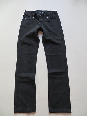 Bench NAOMI Damen Jeans Hose, W 27 /L 32, Schwarz ! Black Vintage Denim ! KULT !