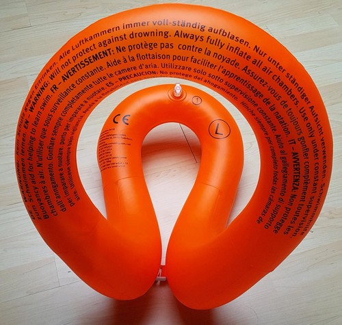 Riptide aufblasbare Schwimmweste Schwimmhilfe Gr. L 60-90kg Erwachsene Neu - Bild 2 von 4