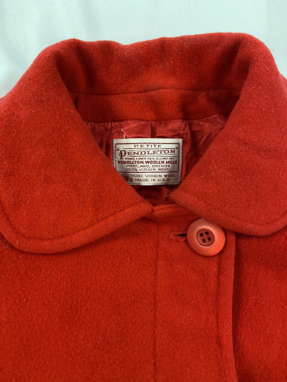 Vintage Petite Pendleton Wool Coat Jacket Women S… - image 3