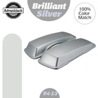 Brilliant Silver Saddlebag Lid Cover for 1994-2013 Harley Davidson Touring