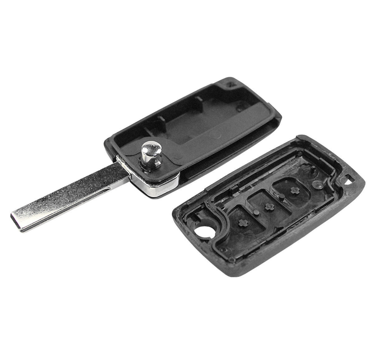 GUSCIO 3 Tasti Lama Piatta Con Vano Batteria Citroen C2 C3 C4 C5 C6 - Foto 14