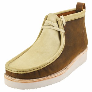 clarks leather wallabee boots