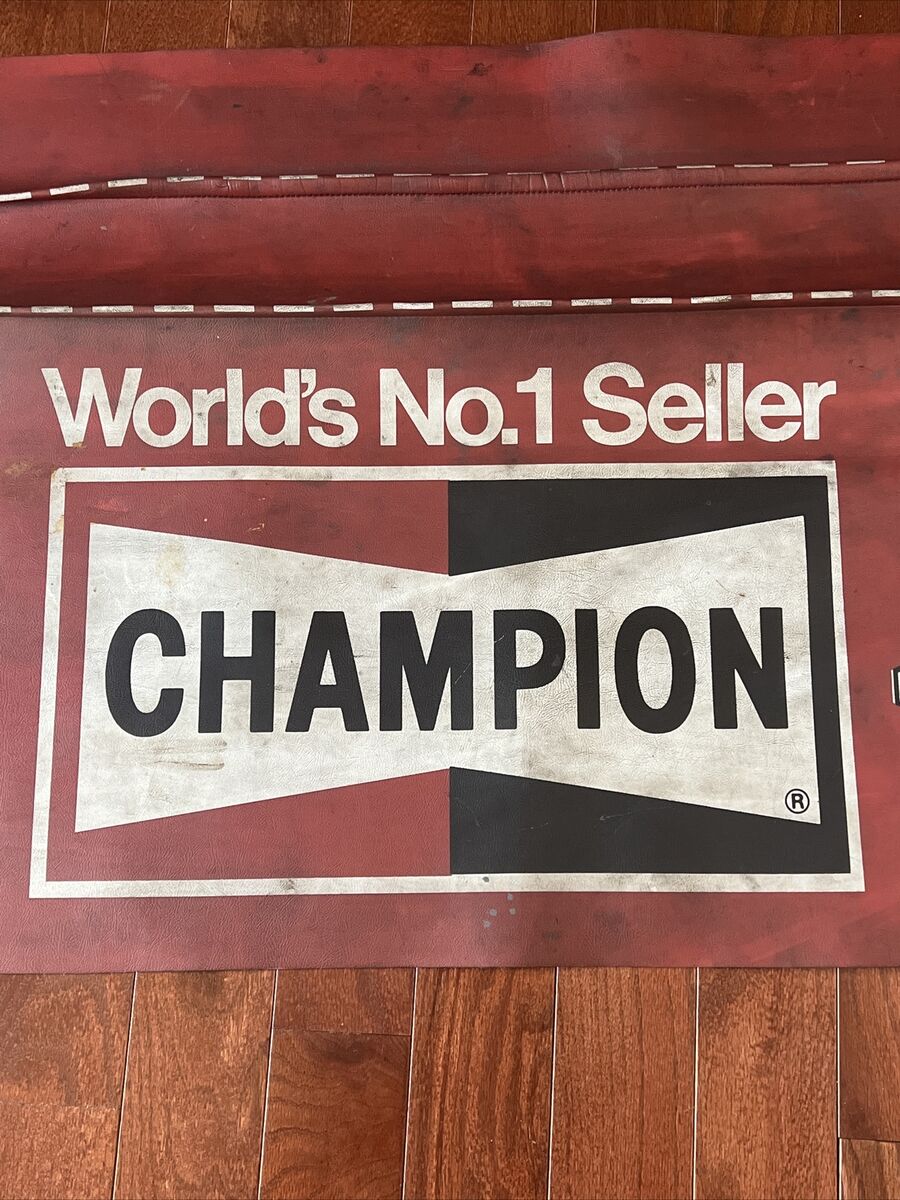 VINTAGE CHAMPION SPARK PLUGS FENDER COVER PROTECTOR GUARD VINTAGE CHAMPION SPARK PLUGS FENDER COVER PROTECTOR GUARD