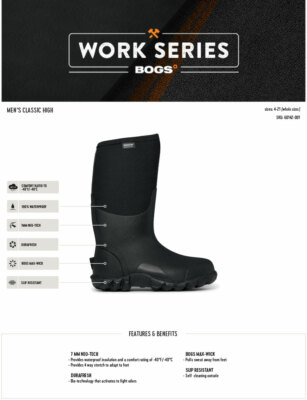 Bogs Classic High Men's Insulated Work Boots