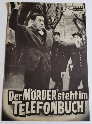 NFP-Filmprogramm: FERNANDEL im Film ''Der Mörder steht im Telefonbuch'' #2317