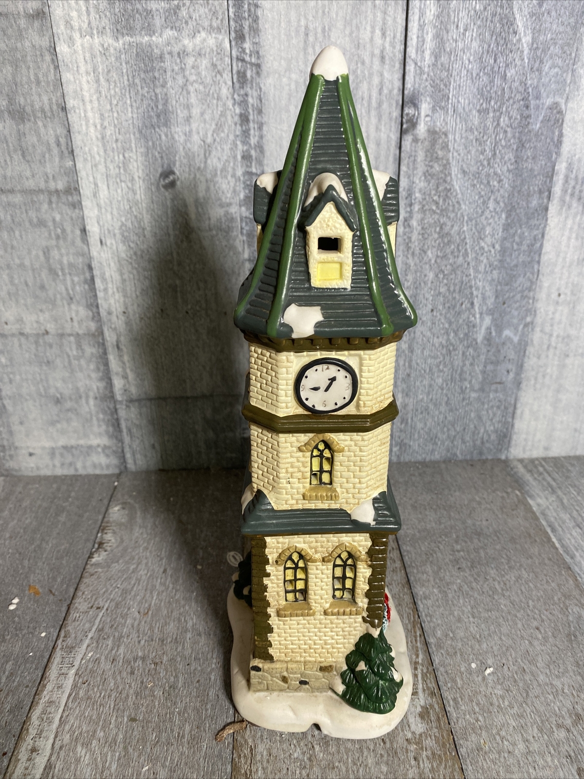 St. Nicholas Square Village Collection CLOCK TOWER Christmas 1998 Kohls