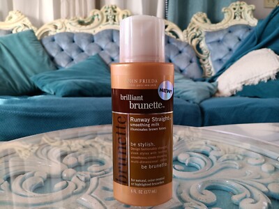 John Freida Brilliant Brunette Runway Straight Smooth Milk 6 oz