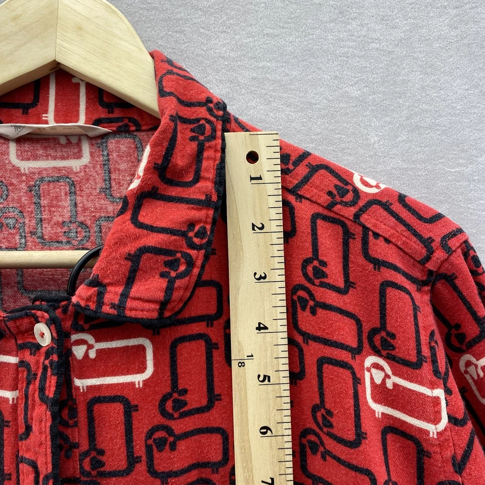 Conjunto de pijama de algodón XXL de franela roja Woolrich negro blanco oveja para mujer Foto 4 de 4