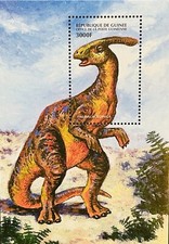 GUINEA DINOSAUR STAMPS SS 1999 MNH PARASAUROLOPHUS PREHISTORIC ANIMALS REPTILE 1