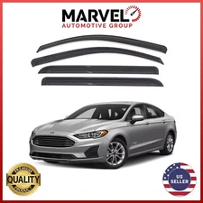 For Ford Fusion 2013-2020 Black Window Sun Vent Visor Rain Guard Deflectors