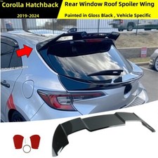 Gloss Black Rear Window Roof Spoiler For 2019-24 Toyota Corolla Only Hatchback Gloss Black Rear Window Roof Spoiler For 2019-24 Toyota Corolla Only Hatchback
