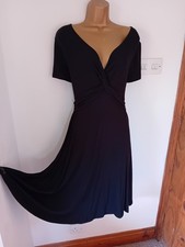 Bodyflirt Womens black fit & flare Dress. Skater, Evening  UK 12/24 