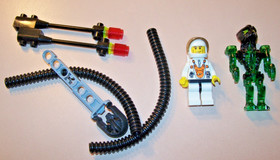 Lego Mars Mission 7649: Mt-201 Ultra-Drill Walker, Incomplete