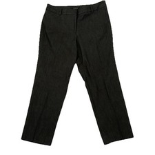 Talbots Hampshire Ankle Dress To Casual Pants Black Trouser Denim Sz 12P New