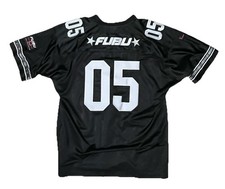 RARE Fubu Football Jersey 05 Mens Size XL Black Y2K