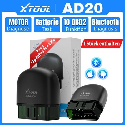 XTOOL AD20 Profi OBD2 Diagnosegerät BT Scanner Auto Codeleser Kostenlose Updates