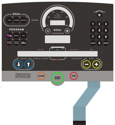 Membran for Technogym RUN Excite 700 Treadmill berühren(Replacment) version 2