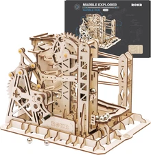 3D Wooden Puzzles for Adults-Marble Run Model Building Kit-Wood Model Kit (Lg503