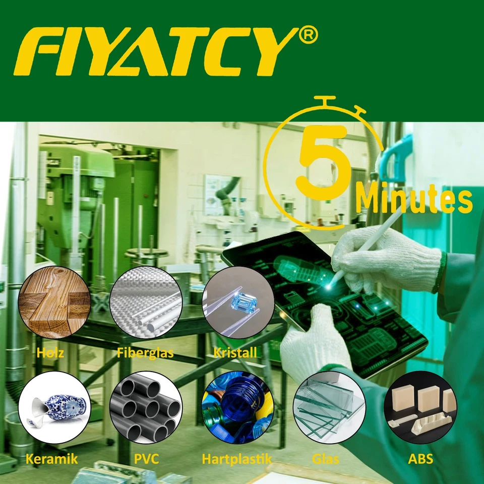 5-Minuten Epoxy Epoxidharz Epoxykleber 2 Komponenten Kleber Schnellkleber - Bild 2 von 4