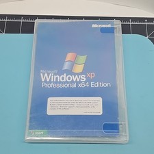 Microsoft Windows XP Professional x64 bit Ed OEM CD Install COA Key english
