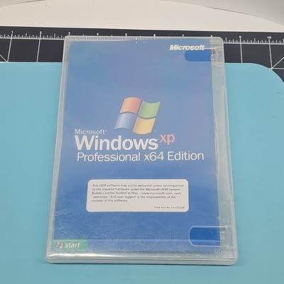 Microsoft Windows XP Professional x64 bit Ed OEM CD Install COA