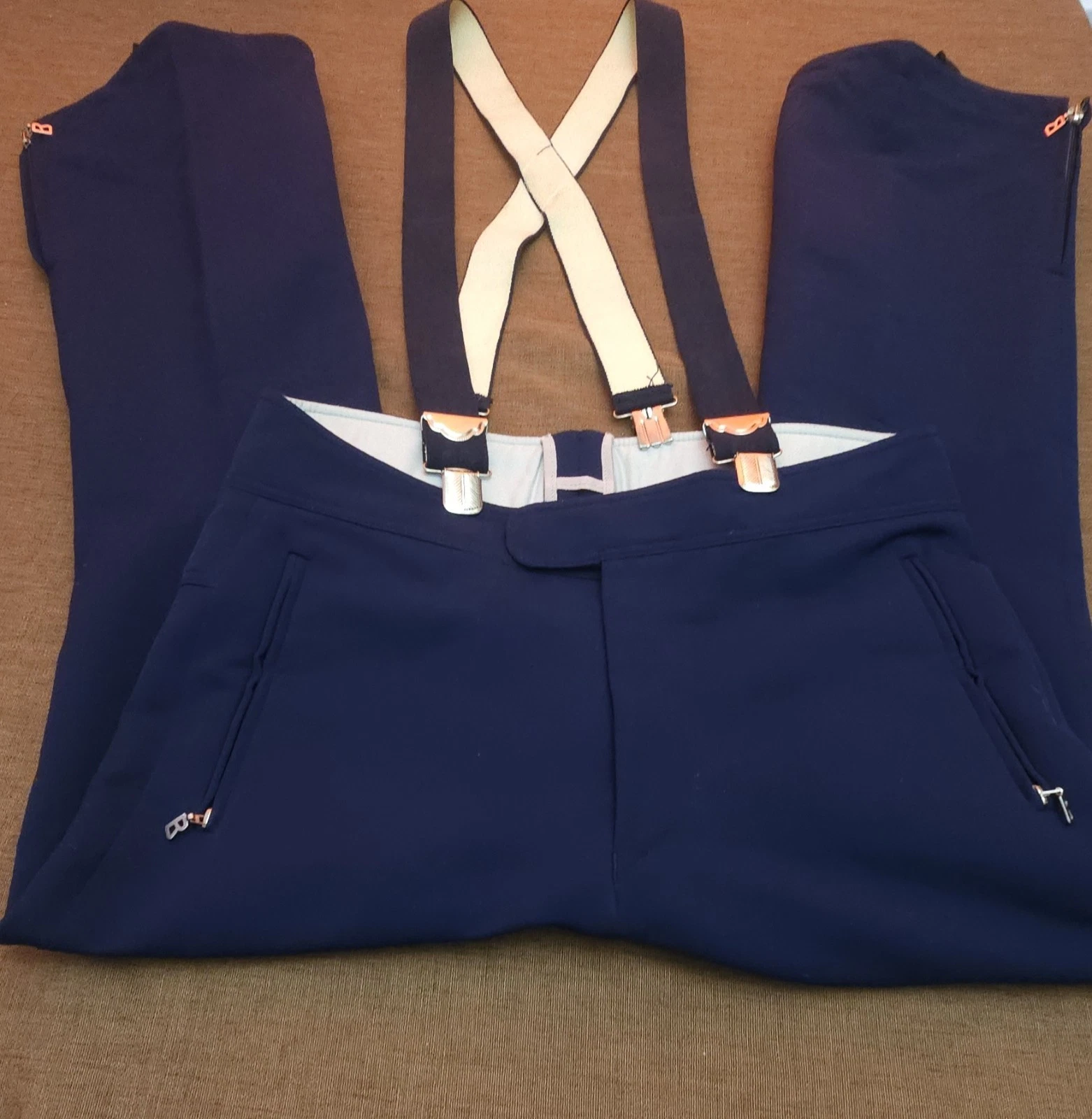Bogner Wool Blend Ski Snowboard Bib Overalls Pants Womens Size 34 Regular 31×28