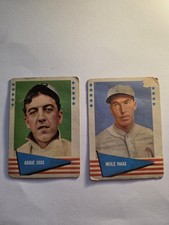 E.H.F. Baseball Greats Addie Joss & Mule Haas Vintage Trading Card Lot