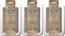 Tim Holtz Mini Distress Ink Storage Tins - Pack of Three Tins 3 Pack