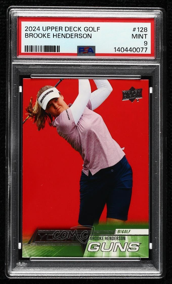 2024 Upper Deck Young Guns Brooke Henderson #128 PSA 9 MINT Rookie RC