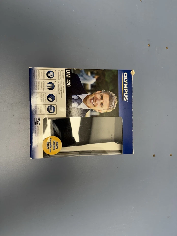 Olympus DM-420 Digital Stereo Voice Recorder Read - Image 3 of 4