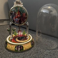 Wizard Of OZ Anniversary Clock W/ Cover + Moving Pieces