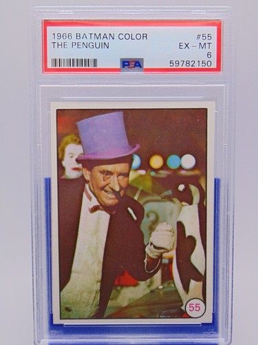 1966 Topps Batman Bat Laffs #55 The Penguin — PSA 6
