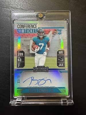 2024 Panini Contenders - Rookie Brian Thomas Jr. #103 Conference Ticket /75
