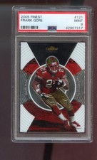 2005 Topps Finest #121 Frank Gore ROOKIE RC PSA 9 Graded Football Card NFL . rookie card picture