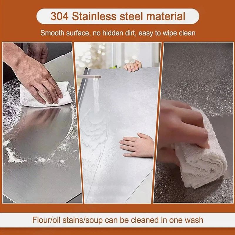 50/60/70/80cm Stainless Steel Cutting Chopping Board Pastry Bench Protector AU - image 2 of 4