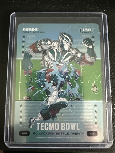 2026 Bo Jackson Battle Arena Tecmo Bowl Quads Blue Battlefoil Ice B85
