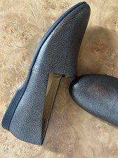 Dansko Pewter Metallic Leather Slip-On Flats Comfort Shoes EU 39 US 8.5-9 NWOB