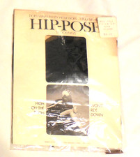 1 ad Mojud Hip-Pose Stockings High On The Thigh Medium Tall black VTG Nylons