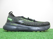Brooks Glycerin 20 StealthFit Mens Size 9 Medium D Black Green Gecko Sneakers