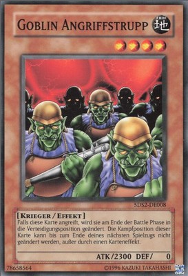 YuGiOh Goblin Angriffstrupp 5DS2-DE008 Common Excellent 1st