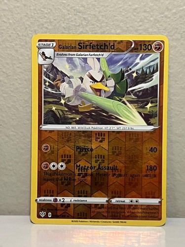 Galarian Sirfetch'd 098/189 Rare Darkness Ablaze Pokemon Reverse Holo LP
